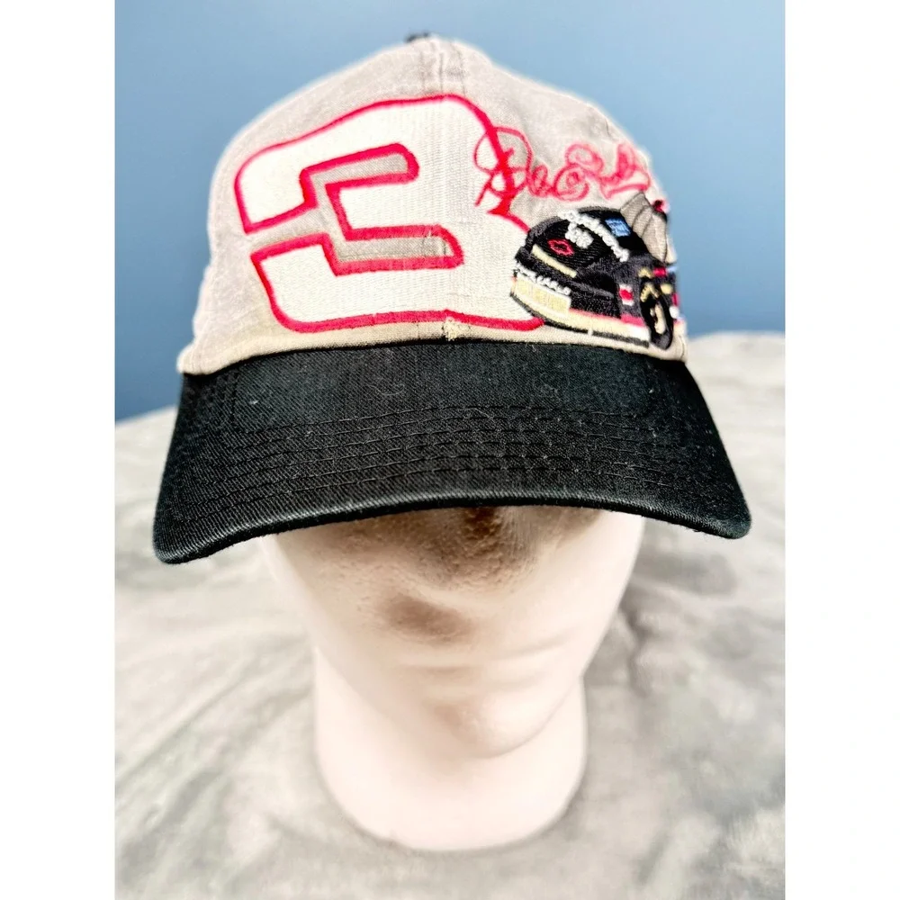 Vintage Dale Earnhardt 3 Snapback Hat Goodwrench NASCAR Racing Cap